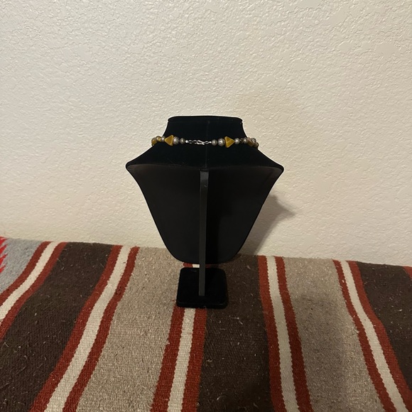 Hand Crafted Tiger Eye, Sterling Silver & Vintage Tiger Eye inlaid Eagle Pendant - Picture 3 of 5